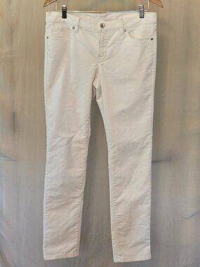 Women's Off‑White Straight Leg Corduroy Pants Size 29 / 8